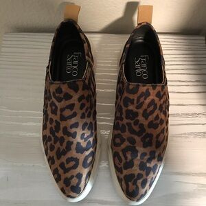 Franco Sarto Leopard Print Sneakers